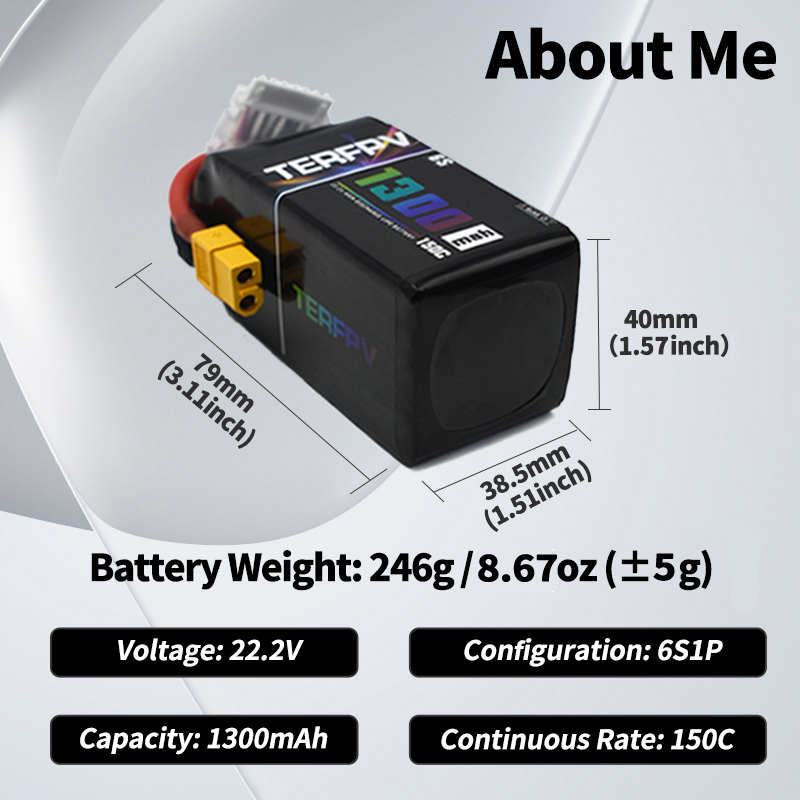 TERFPV Lipo Battery 6S 22.2V 1 - Drone Battery 6S recensie en prijs