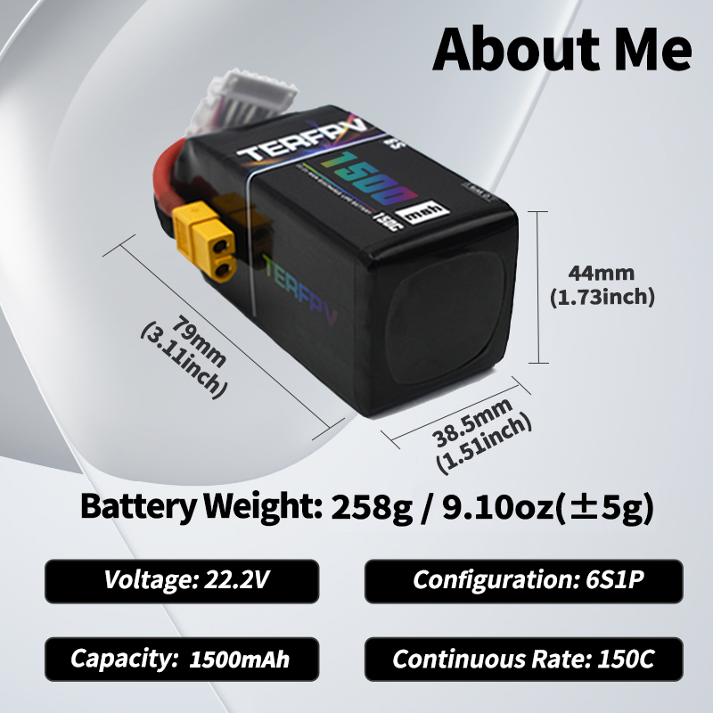 TERFPV Lipo Battery 6S 22.2V 1 - Drone Battery 6S recensie en prijs