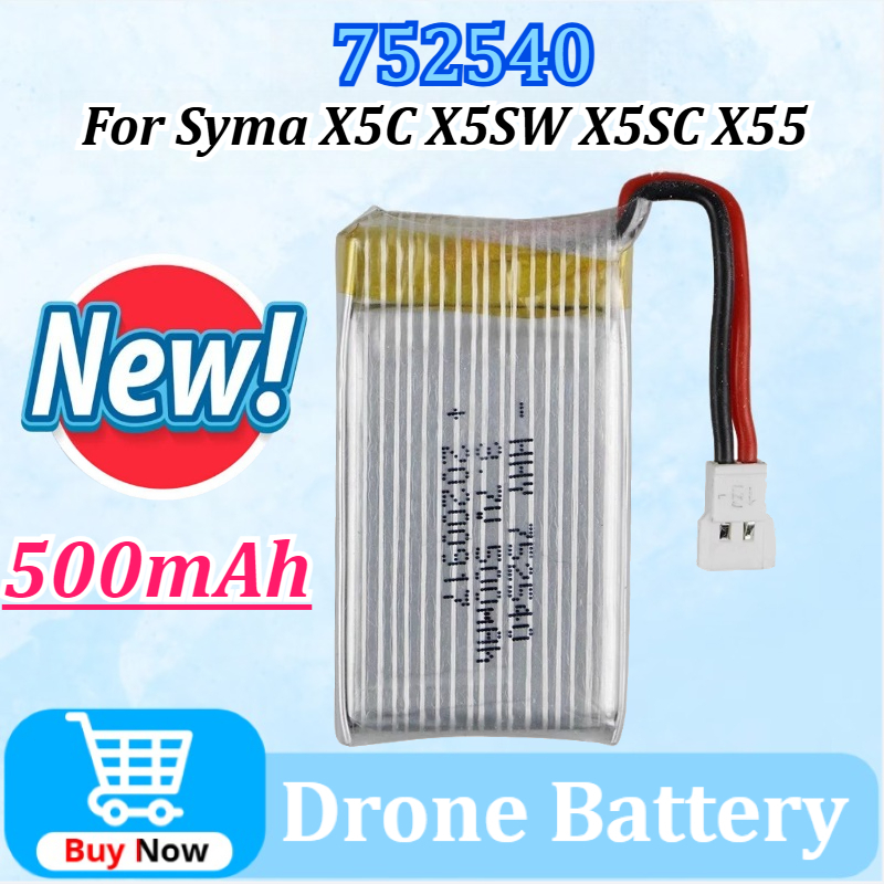 Upgraded 752540 3.7V 500mAh Dr - Drone Battery Li-Ion recensie en prijs
