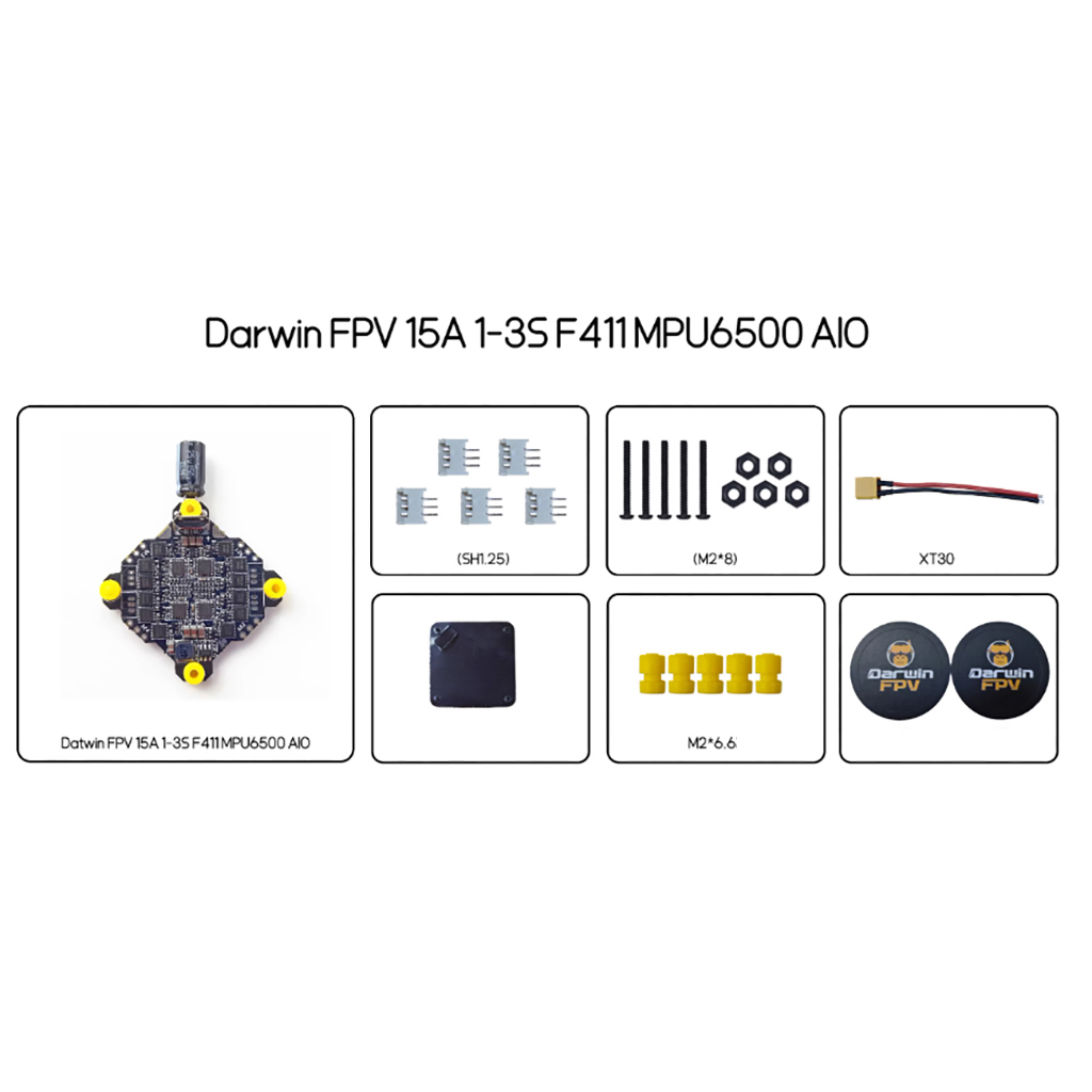 DarwinFPV F411 15A AIO Flight  - Drone Battery 3S recensie en prijs