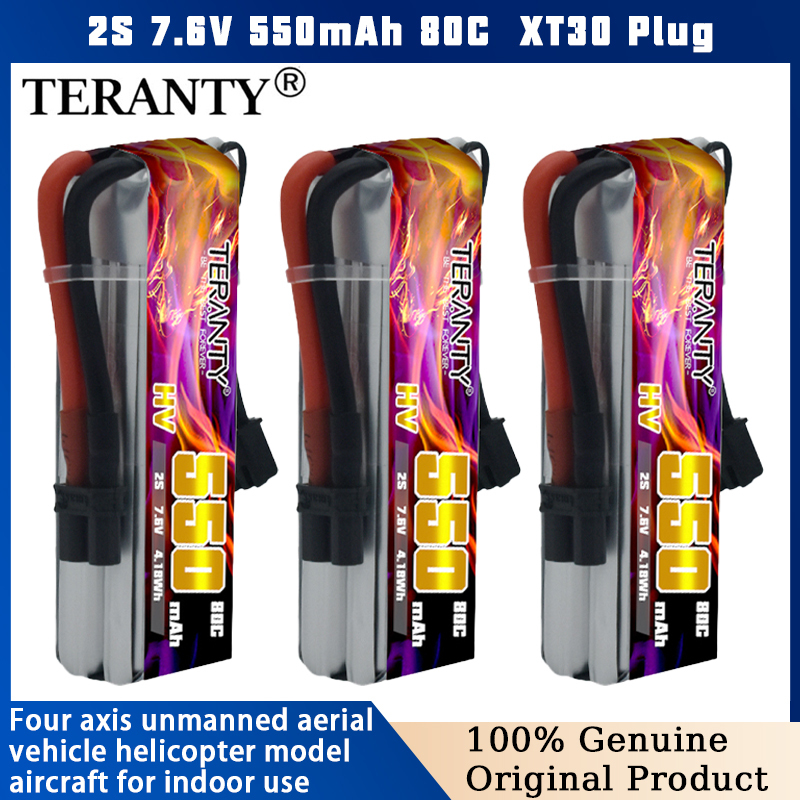 TERANTY 2S 7.6V 550mAh 80C HV  - Drone Battery High Voltage recensie en prijs
