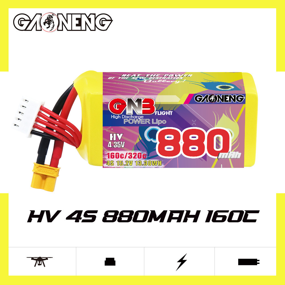 GNB 4S 880mAh 15.2V 160C/320C  - Drone Battery 4S recensie en prijs