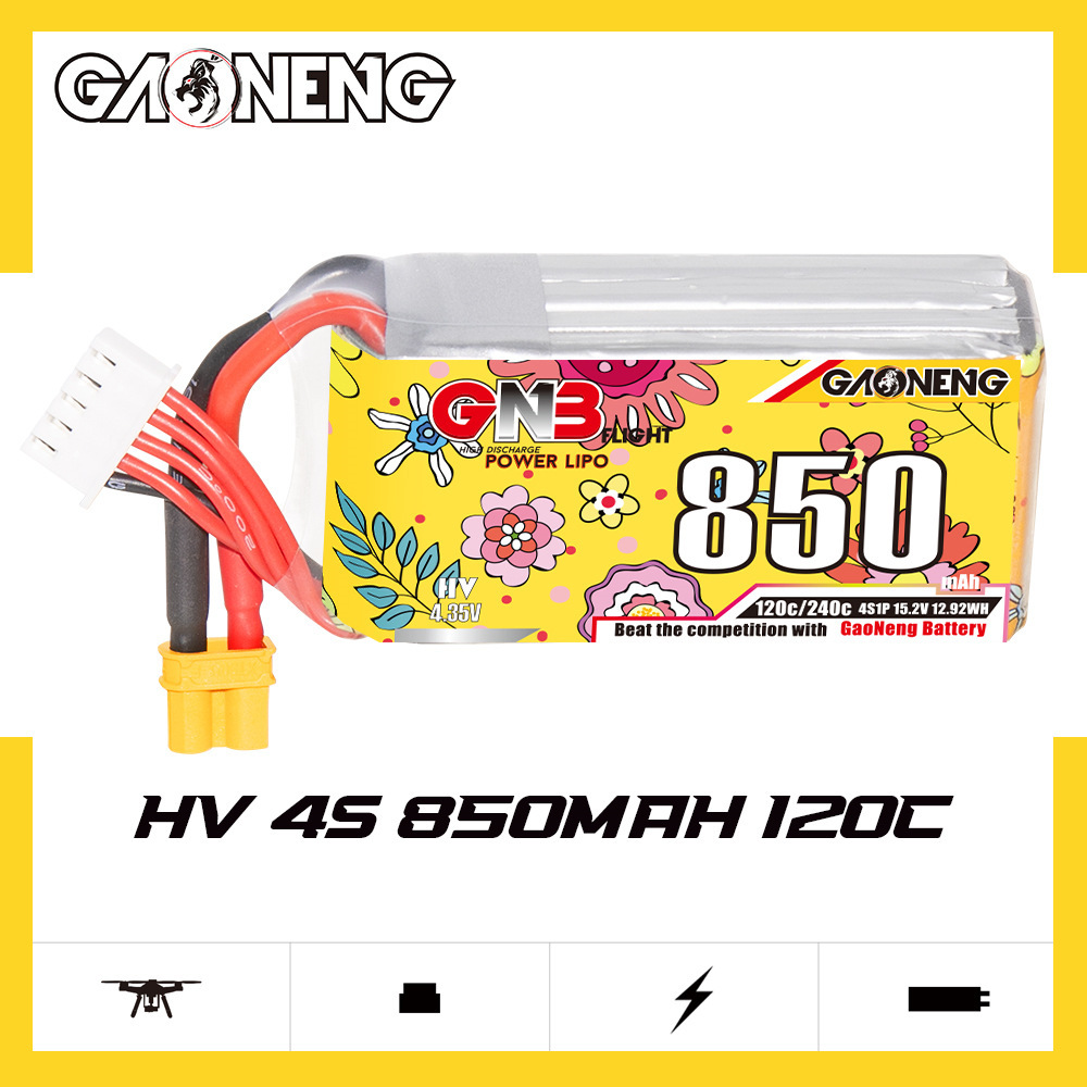 Upgraded GNB 4S 15.2V 850mAh L - Drone Battery Li-Ion recensie en prijs