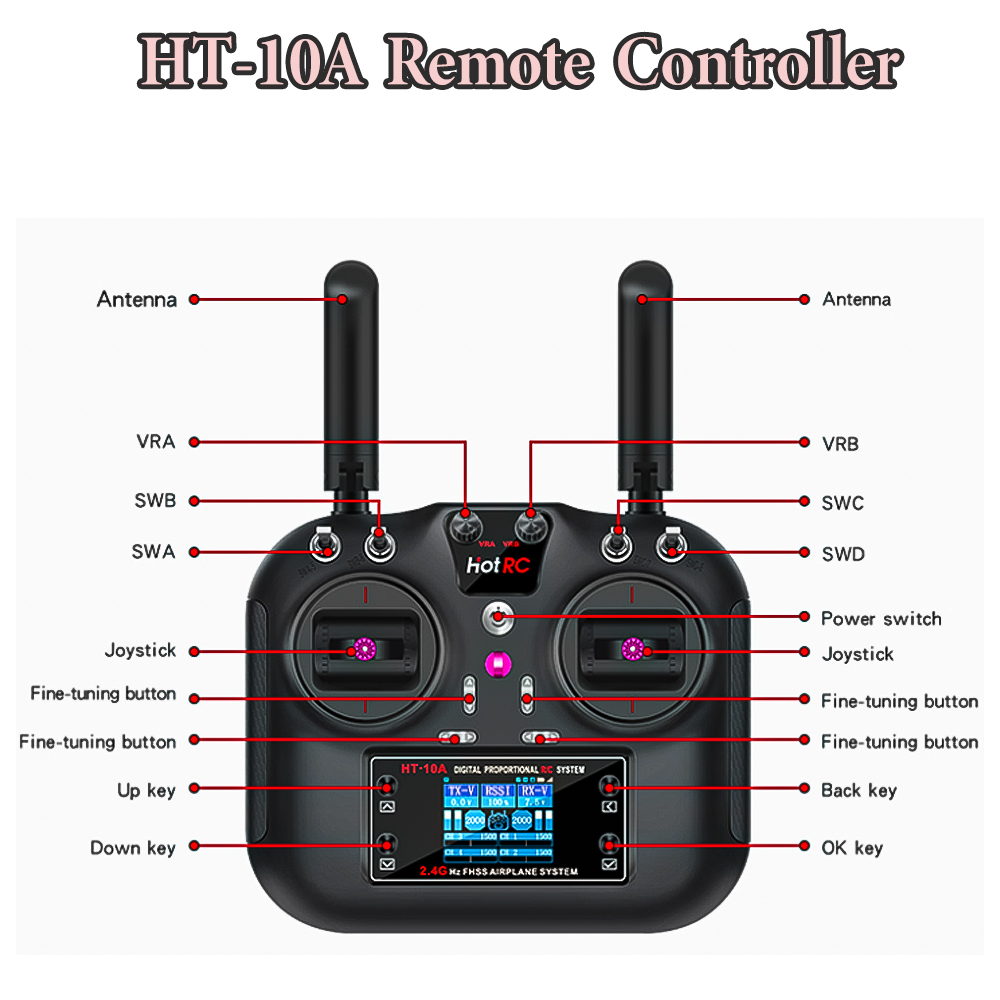 Hotrc Hot rc HT-10A HT10A 2.4G - Drone Battery Connector recensie en prijs