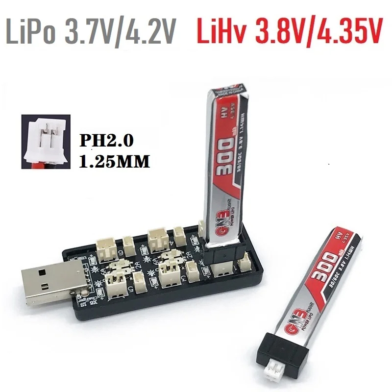 6CH USB 1S LiPo/LiHv 3.7V/4.2V - Drone Battery Plate recensie en prijs
