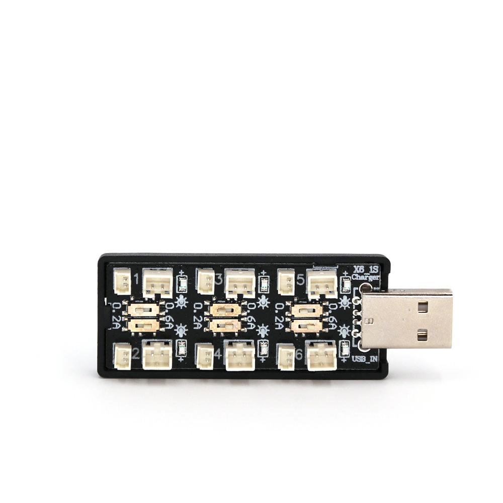 6CH USB 1S LiPo/LiHv 3.7V/4.2V - Drone Battery Plate recensie en prijs