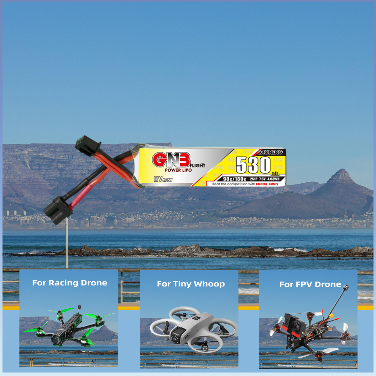 YUCT GNB 2S LiPo Battery LiHV  - Drone Battery Lipo recensie en prijs