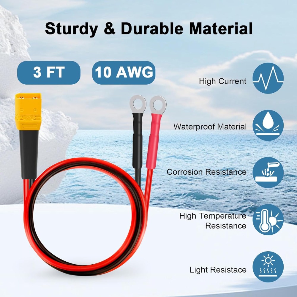 XT90 to O Ring Terminal Cable  - Drone Battery Connector recensie en prijs
