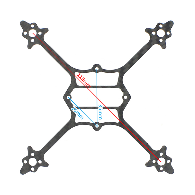 115mm Wheelbase Bottom Plate 3 - Drone Battery Plate recensie en prijs