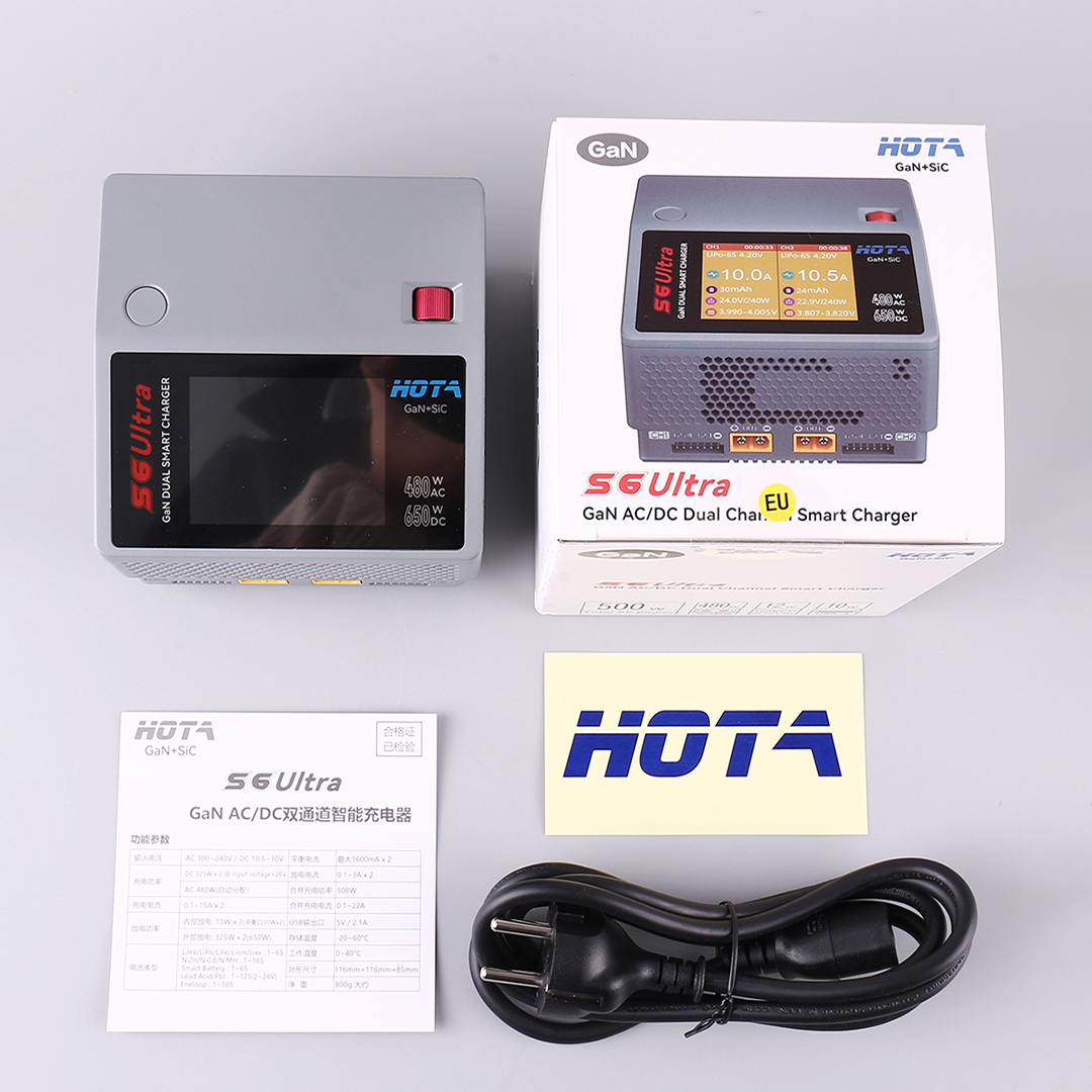 HOTA S6 Ultra Gallium Nitride  - Drone Battery Charger recensie en prijs