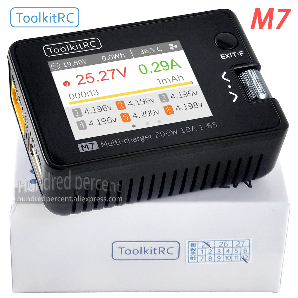 ToolkitRC M7 Charger Intellige - Drone Battery Voltage Checker recensie en prijs