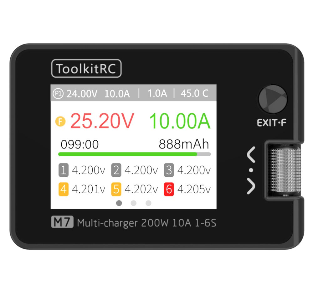 ToolkitRC M7 Charger Intellige - Drone Battery Voltage Checker recensie en prijs
