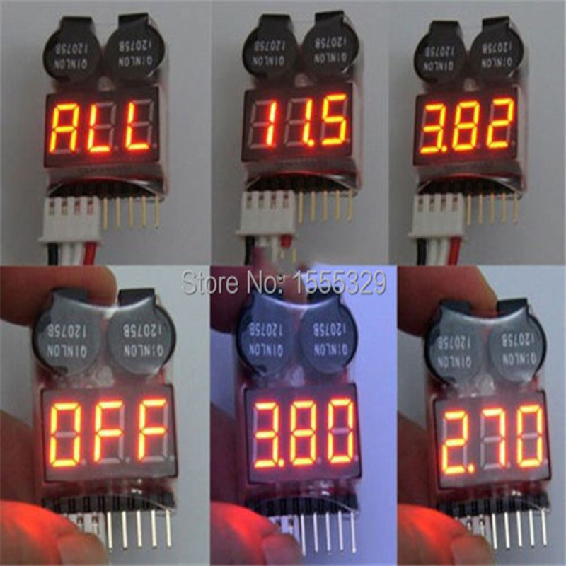 2Pcs 1S-8S LiPo Battery Voltag - Drone Battery Voltage Checker recensie en prijs
