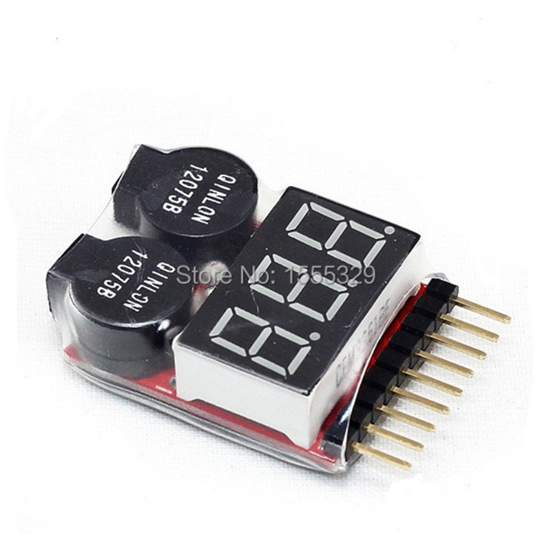 2Pcs 1S-8S LiPo Battery Voltag - Drone Battery Voltage Checker recensie en prijs