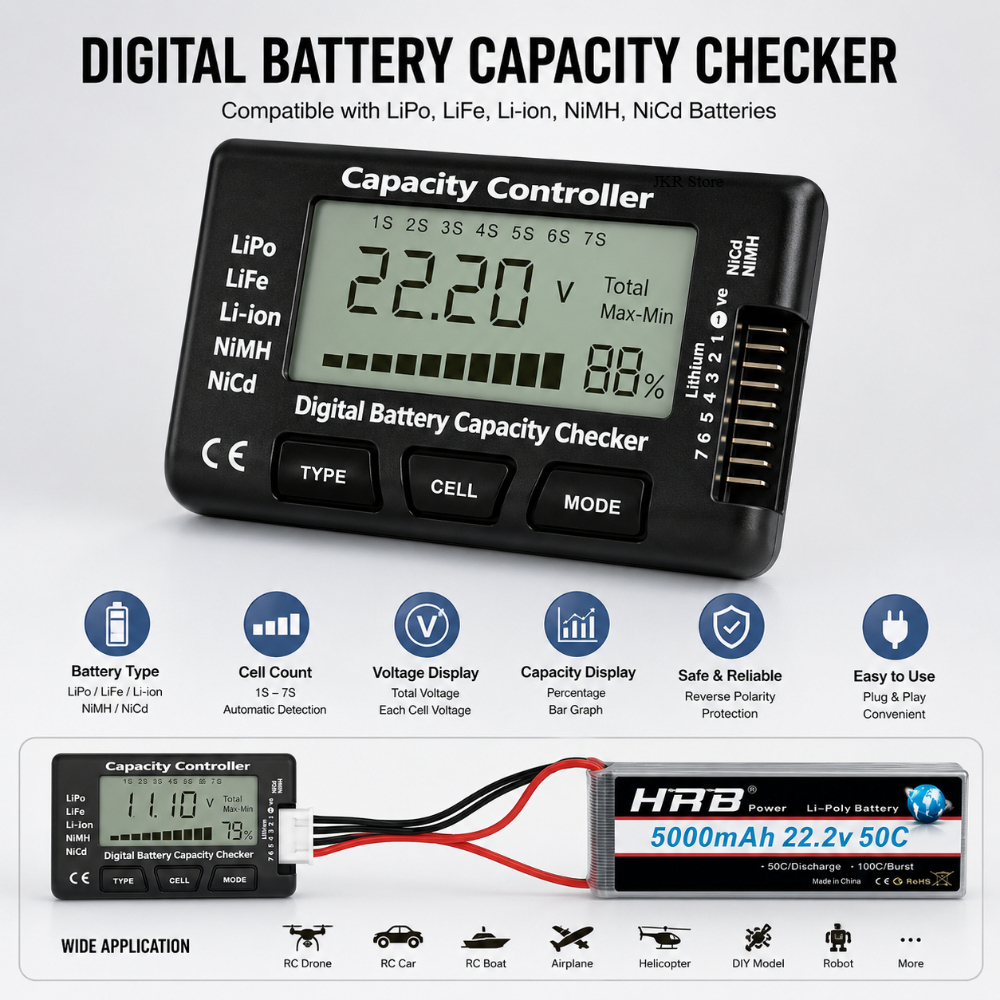 Handheld Battery Capacity Chec - Drone Battery Voltage Checker recensie en prijs