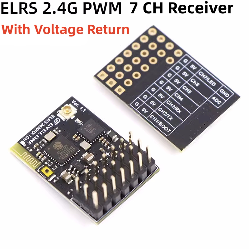 ELRS 2.4G PWM 7CH 6CH CRSF Rec - Drone Battery Plate recensie en prijs