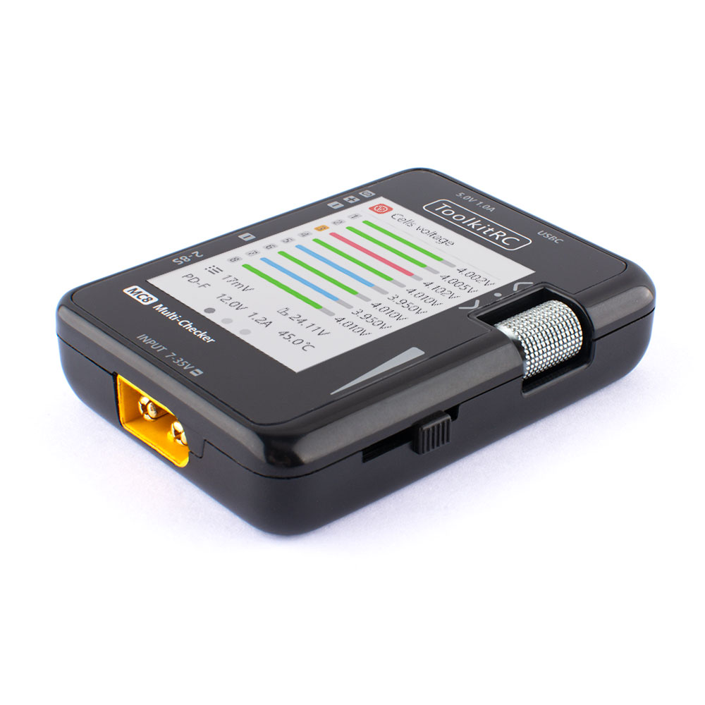 ToolkitRC MC8 Mini Size Cell c - Drone Battery Voltage Checker recensie en prijs