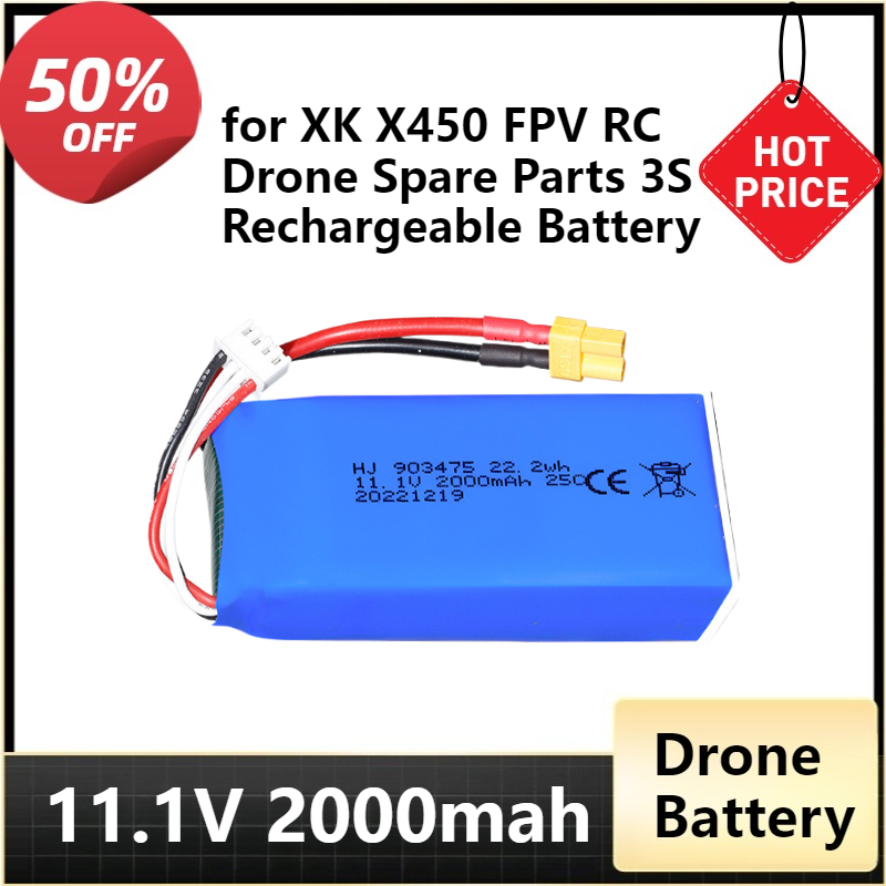 XT30 Plug 11.1v 2000mAh Lipo B - Drone Battery Li-Ion recensie en prijs
