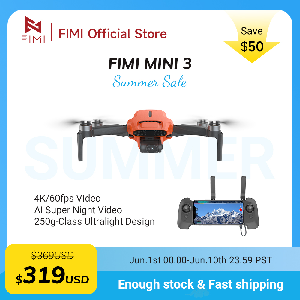 FIMI MINI 3 Camere drone 4K 60 - Drone Battery Li-Ion recensie en prijs