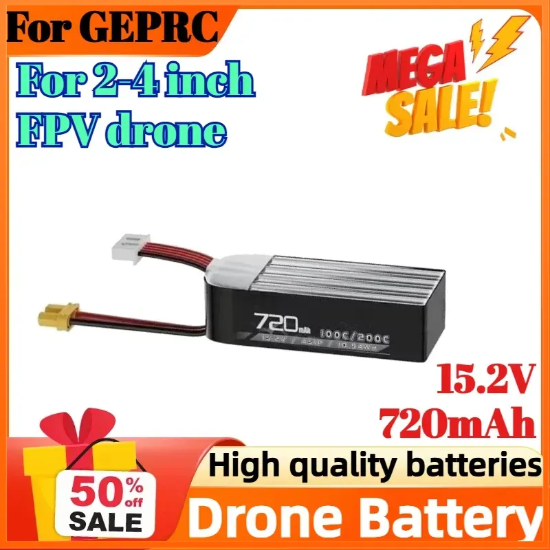 4S 15.2V 720mAh 100C Battery f - Drone Battery High Voltage recensie en prijs