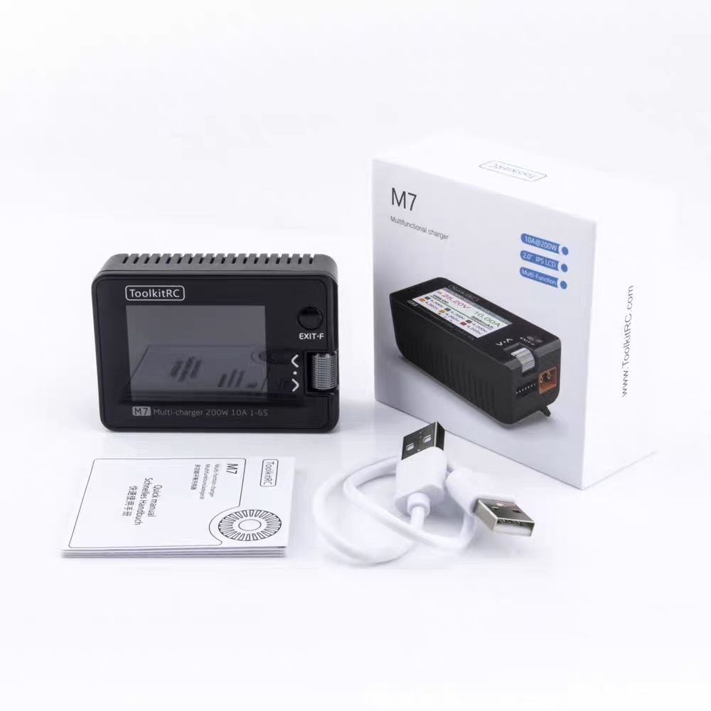 For ToolkitRC M7 200W 10A DC C - Drone Battery Voltage Checker recensie en prijs