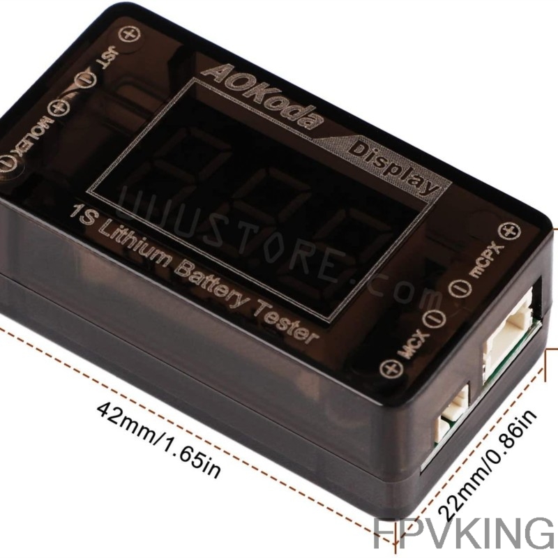 AOKoda AOK-041 1S LiPo Battery - Drone Battery Voltage Checker recensie en prijs