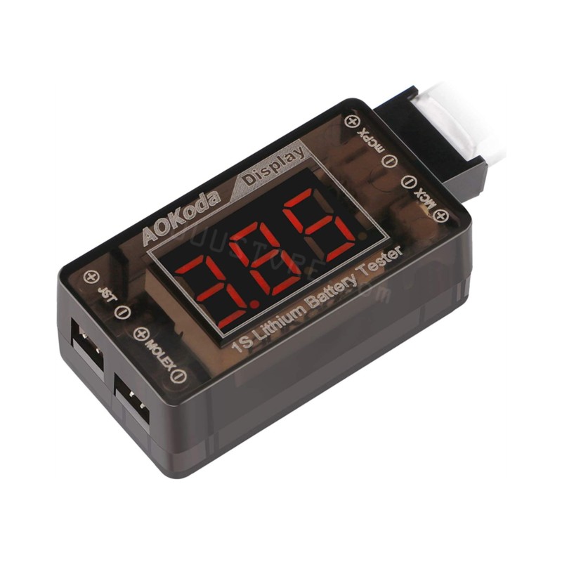 AOKoda AOK-041 1S LiPo Battery - Drone Battery Voltage Checker recensie en prijs