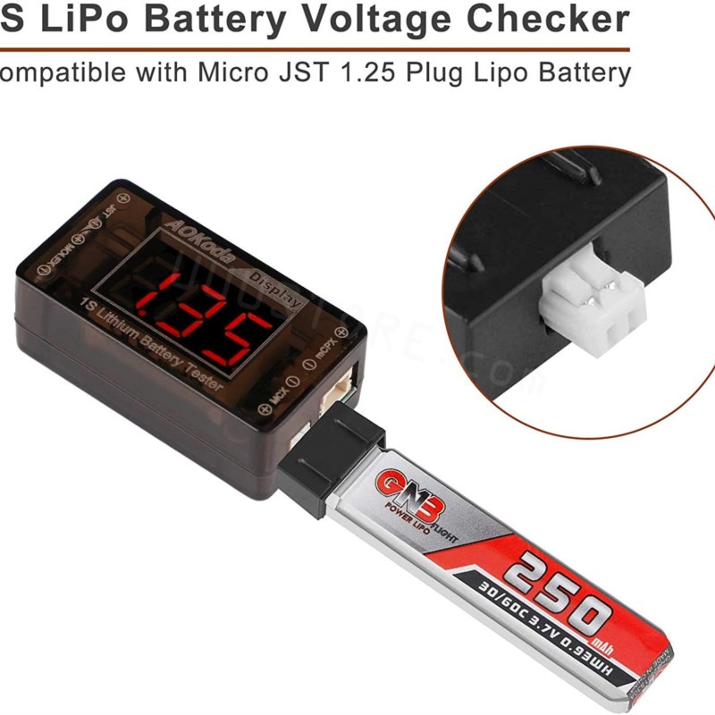 AOKoda AOK-041 1S LiPo Battery - Drone Battery Voltage Checker recensie en prijs